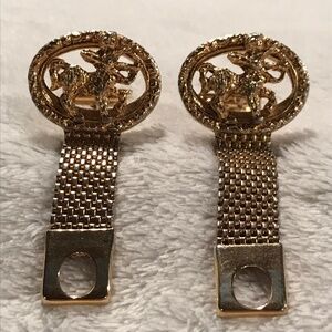 Vintage Sagittarius Men's Gold-toned Zodiac Sign Cufflinks